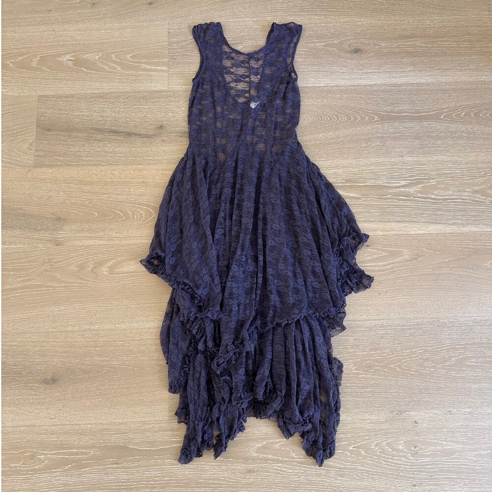 Free People Dress french Courtship Slip Size M Purple